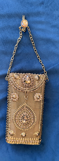 The Majestic Mesh Tall Gilded Clutch
